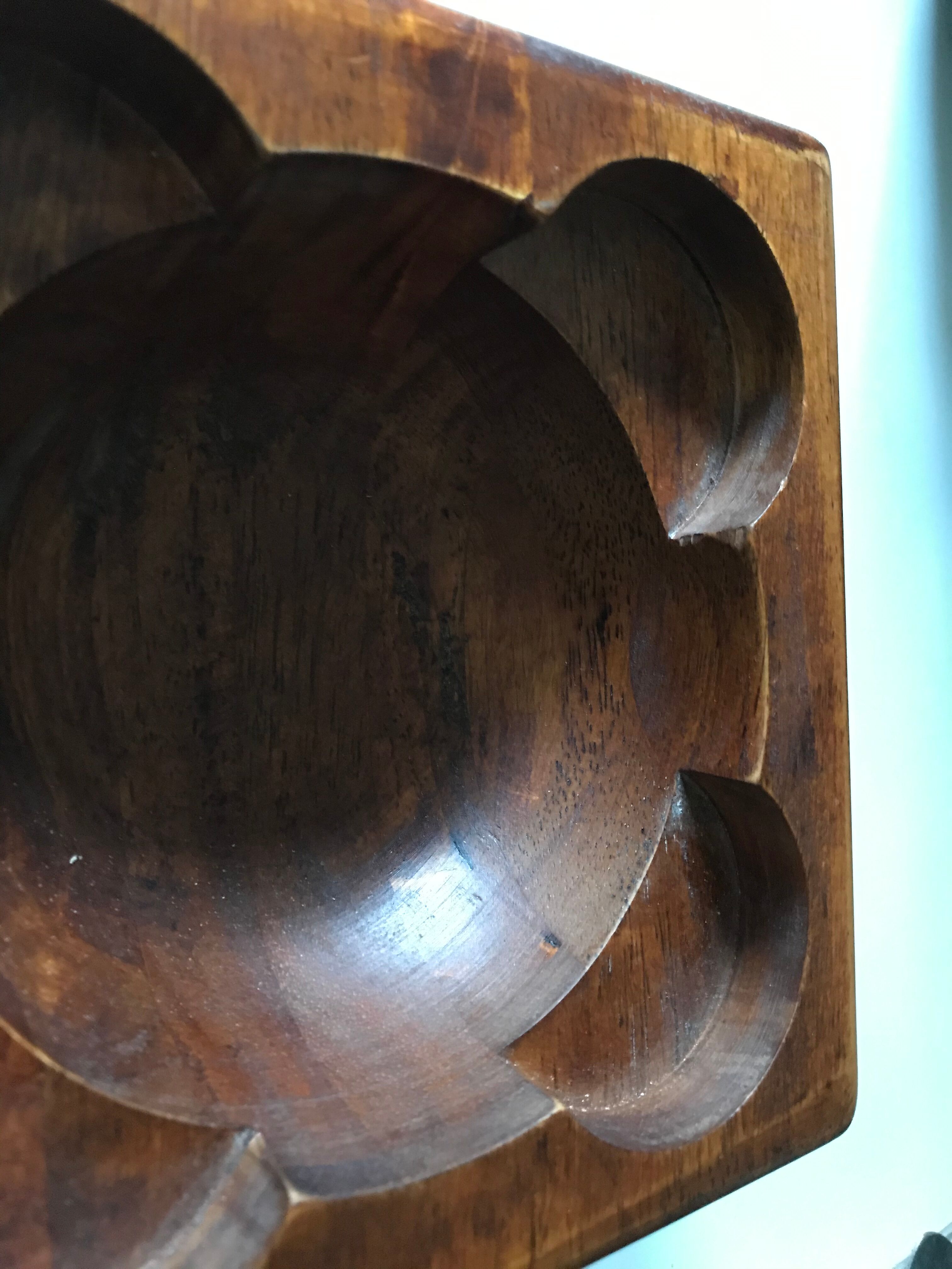 Empty teak pocket, 70s