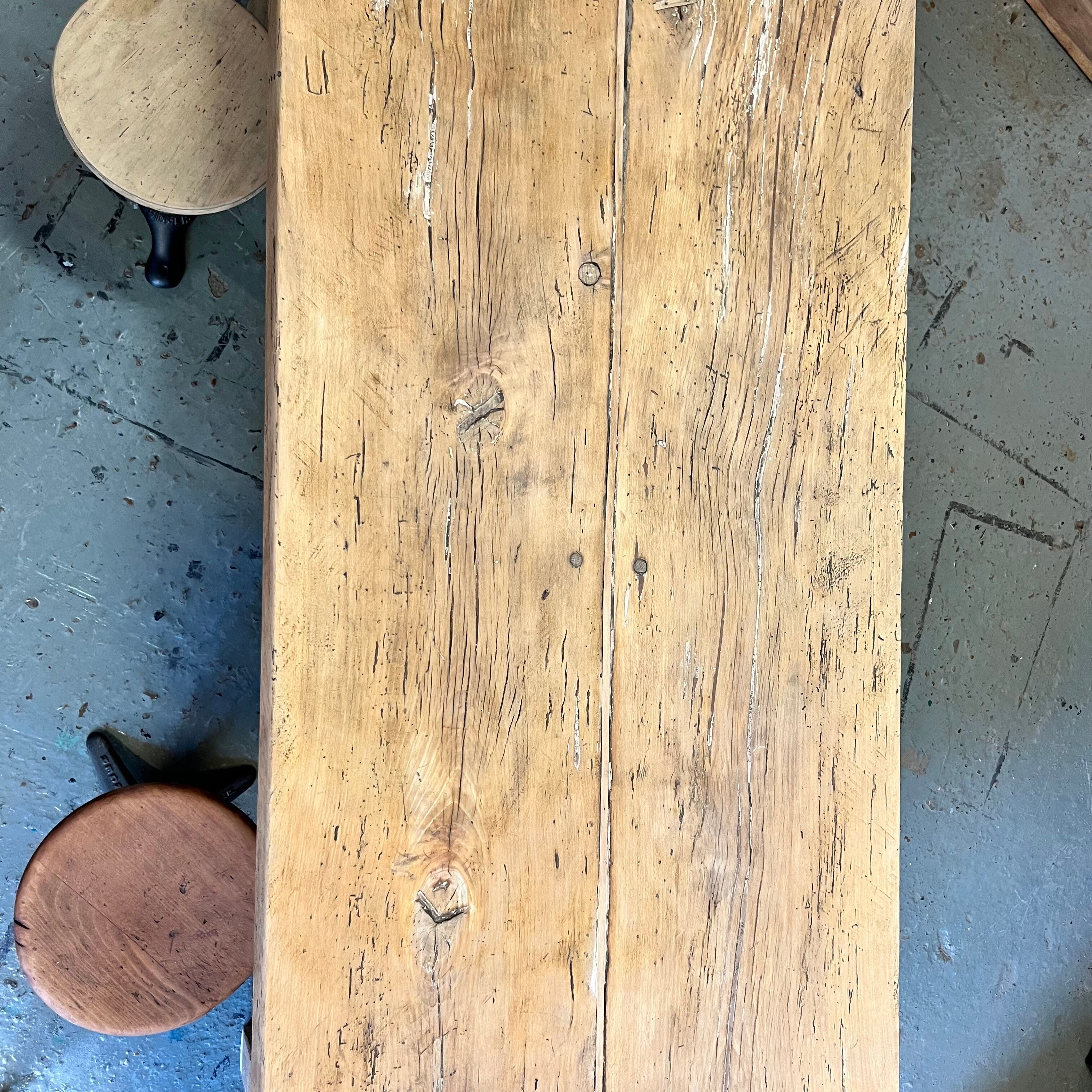 Table de ferme en chêne XXL