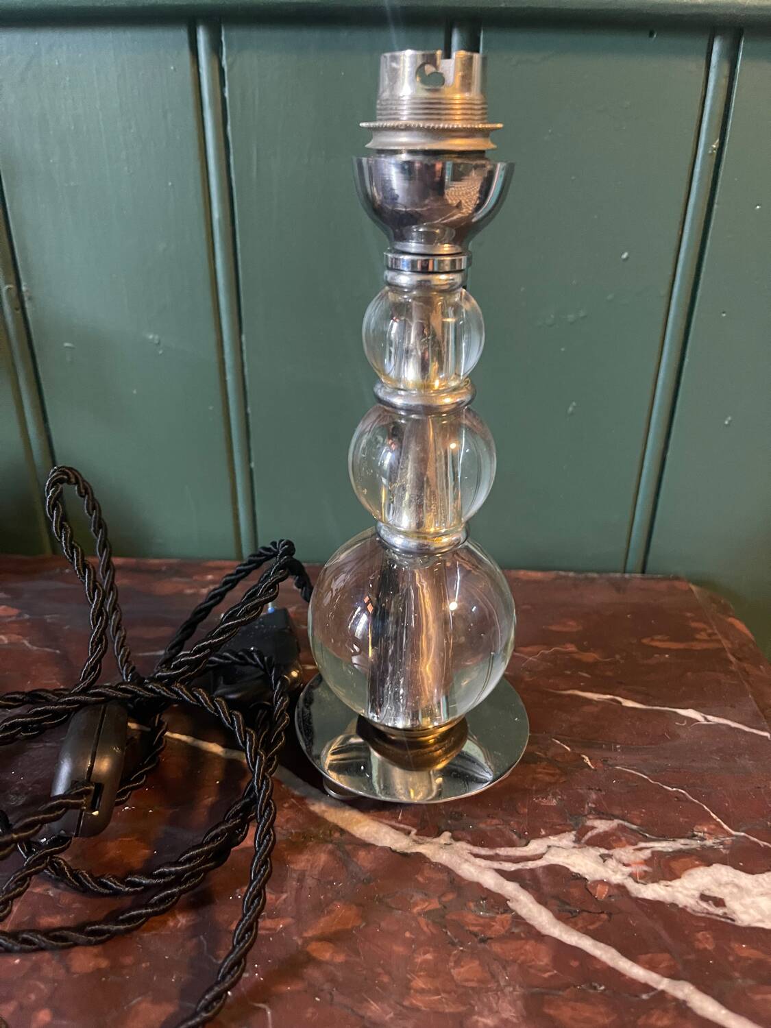 Pied de lampe style J. Adnet