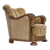 1950s, Danish relax armchair, furniture velour, carved oak wood.