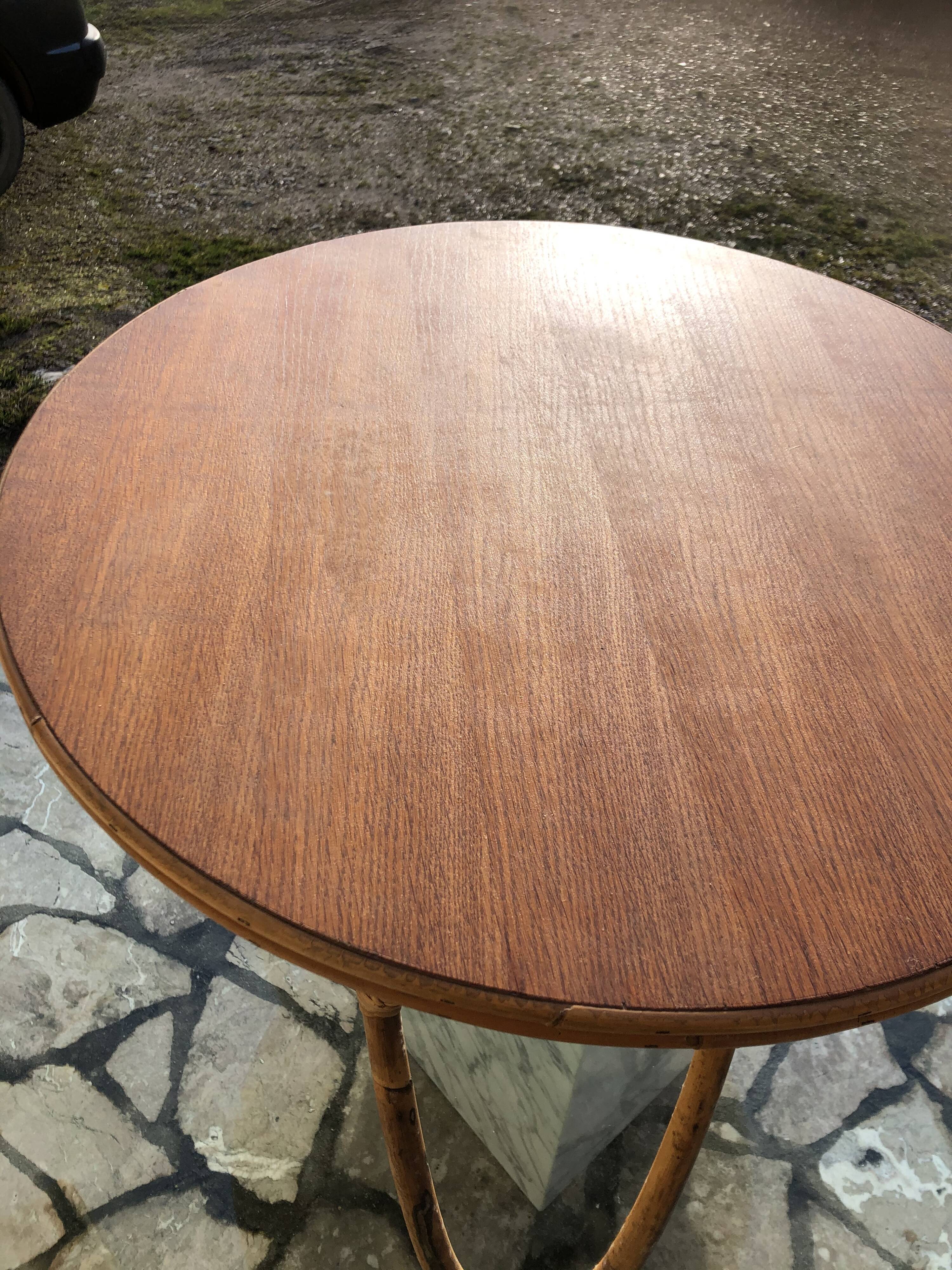 Vintage rattan coffee table