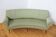 Curved silk sofa by Gigi Radice, 1950