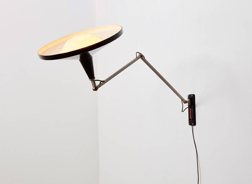 Wim Rietveld Panama Wall Lamp Model 4050 for Gispen 1955