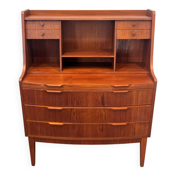 Secrétaire scandinave en teck années 60 Danemark