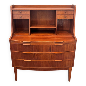 Scandinavian teak secretary from the 1960s, Denmark.