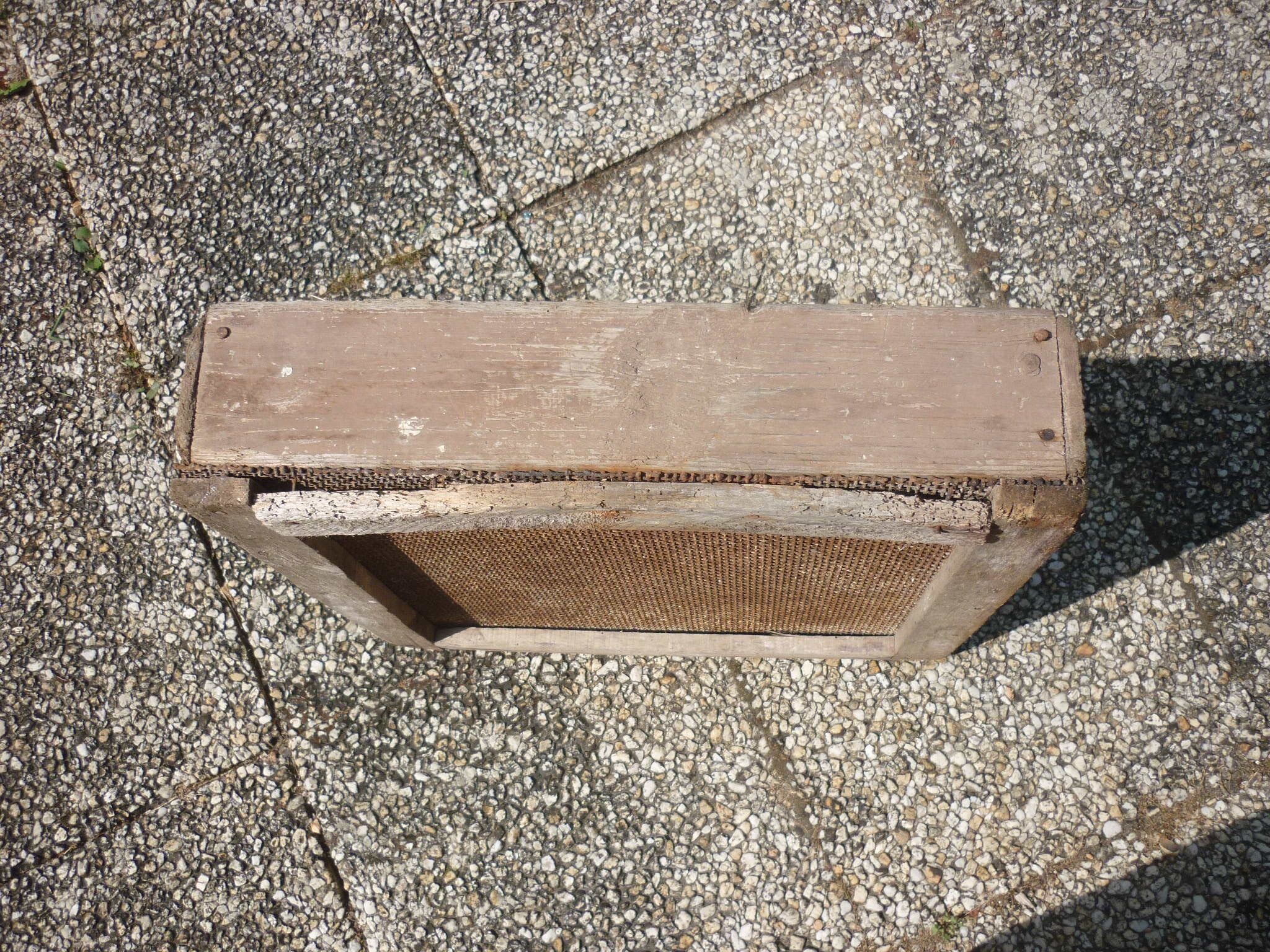 Old wooden mason sieve