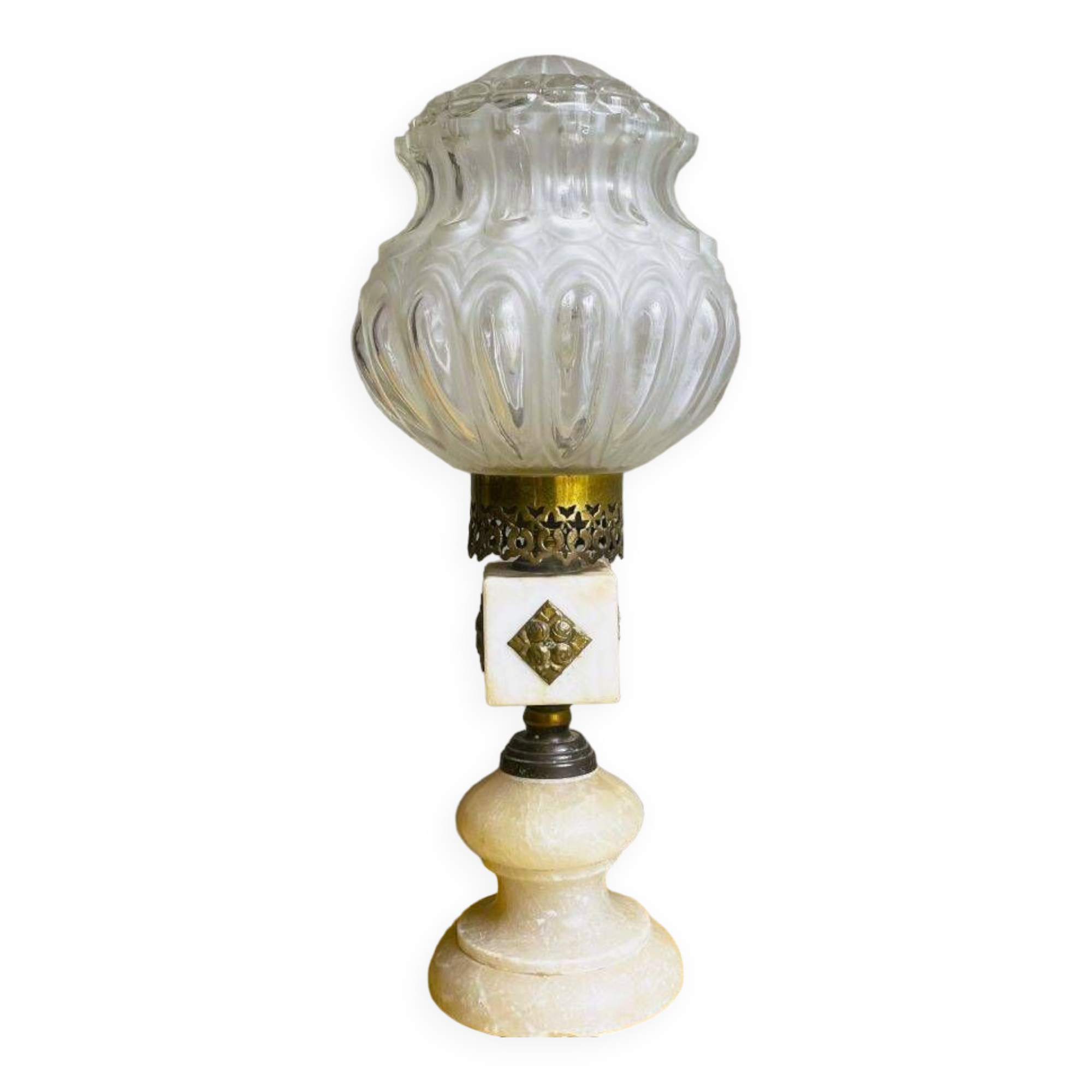 Portuguese marble table lamp in Art Deco style, 1960s