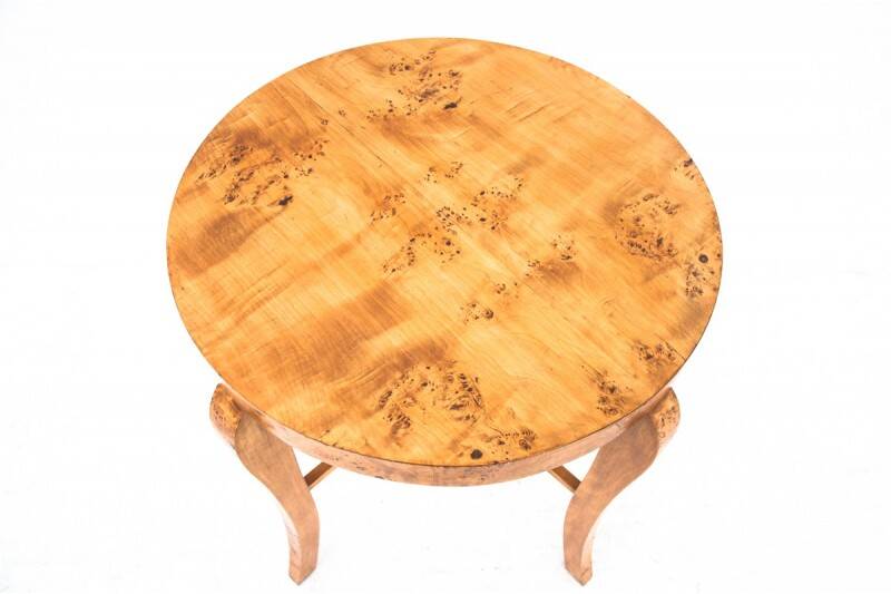 Art Deco table, Poland, 1930s. After renovation.