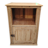 Glacière de Maison Ancienne en Bois Brut Décapé – 1930