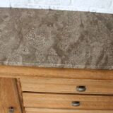 Vintage solid oak sideboard, around 1950.