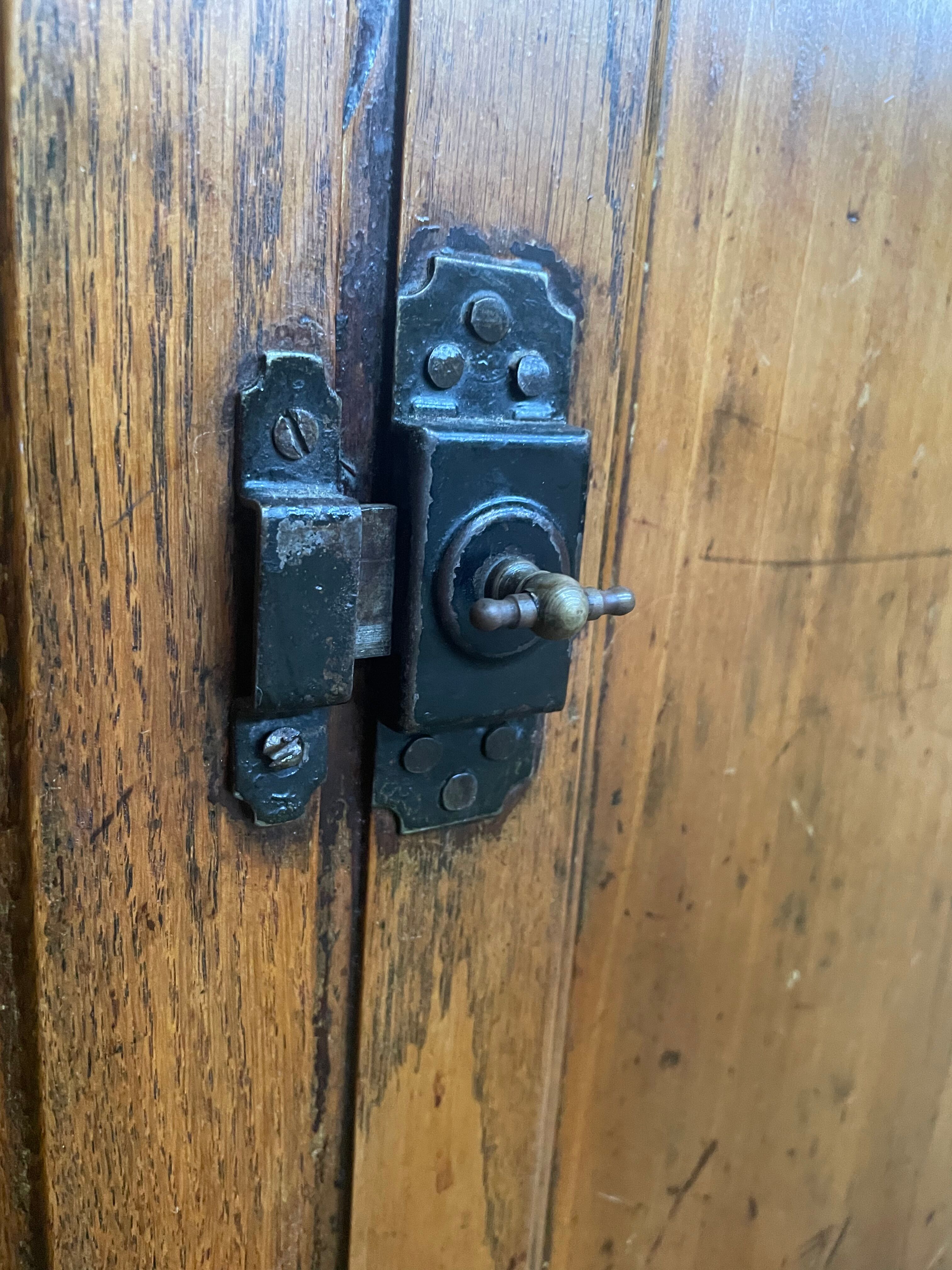 Low Parisian buffet in oak and pear tree 1950