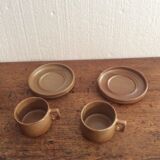 Two cups and saucers Brenne sandstone