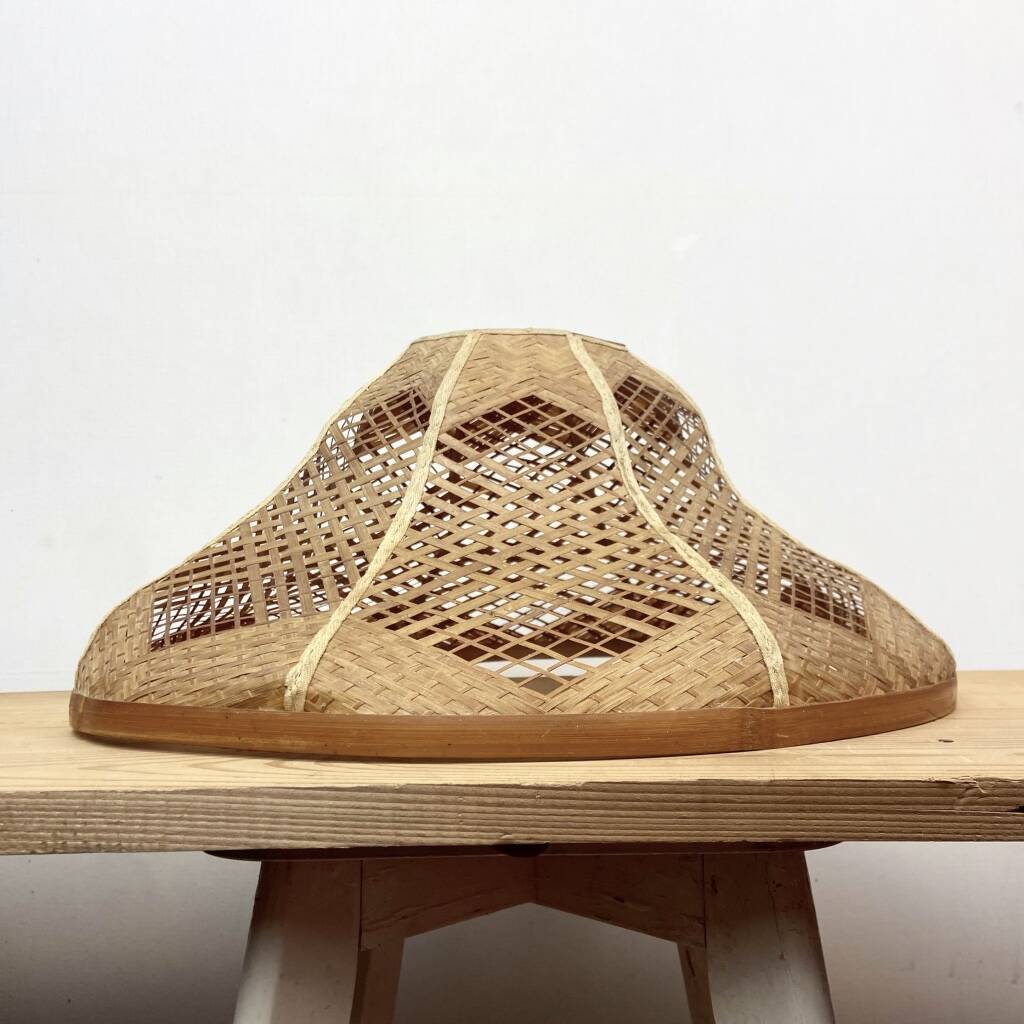 Woven Bamboo Lampshade – Japanese Design – Handmade Pendant
