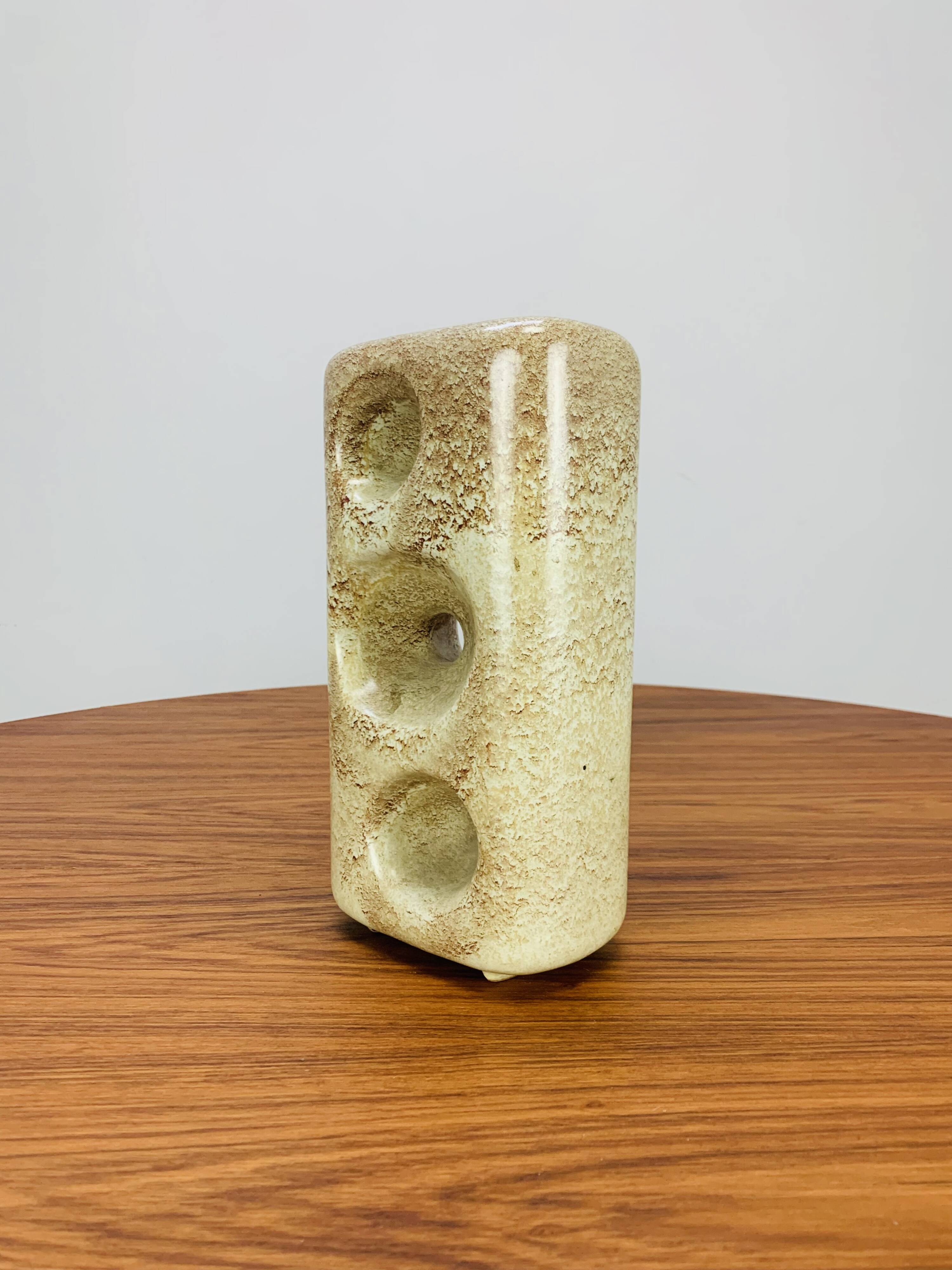 Roberto Rigon vase for Bertoncello, vintage ceramic