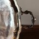 Large silver-plated serving tray, late 19th century.