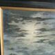 Oil on Panel P. Scherer Moonlit Seascape