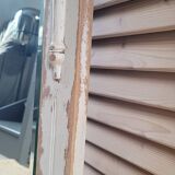 Antique wooden mirror