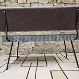 Banc vintage style knoll pied métal