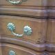 Commode arbalète en noyer XVlle, Louis XV