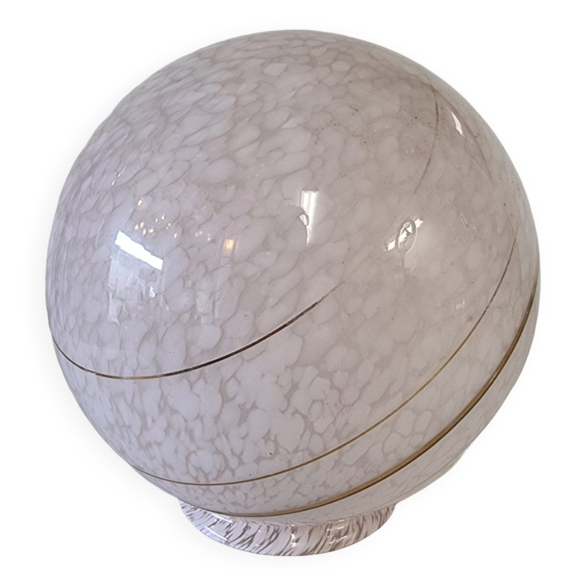 Grand abat-jour vintage nuage rose