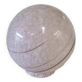 Grand abat-jour vintage nuage rose