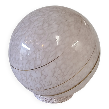 Grand abat-jour vintage nuage rose