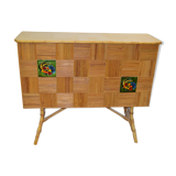 Bar vintage en rotin