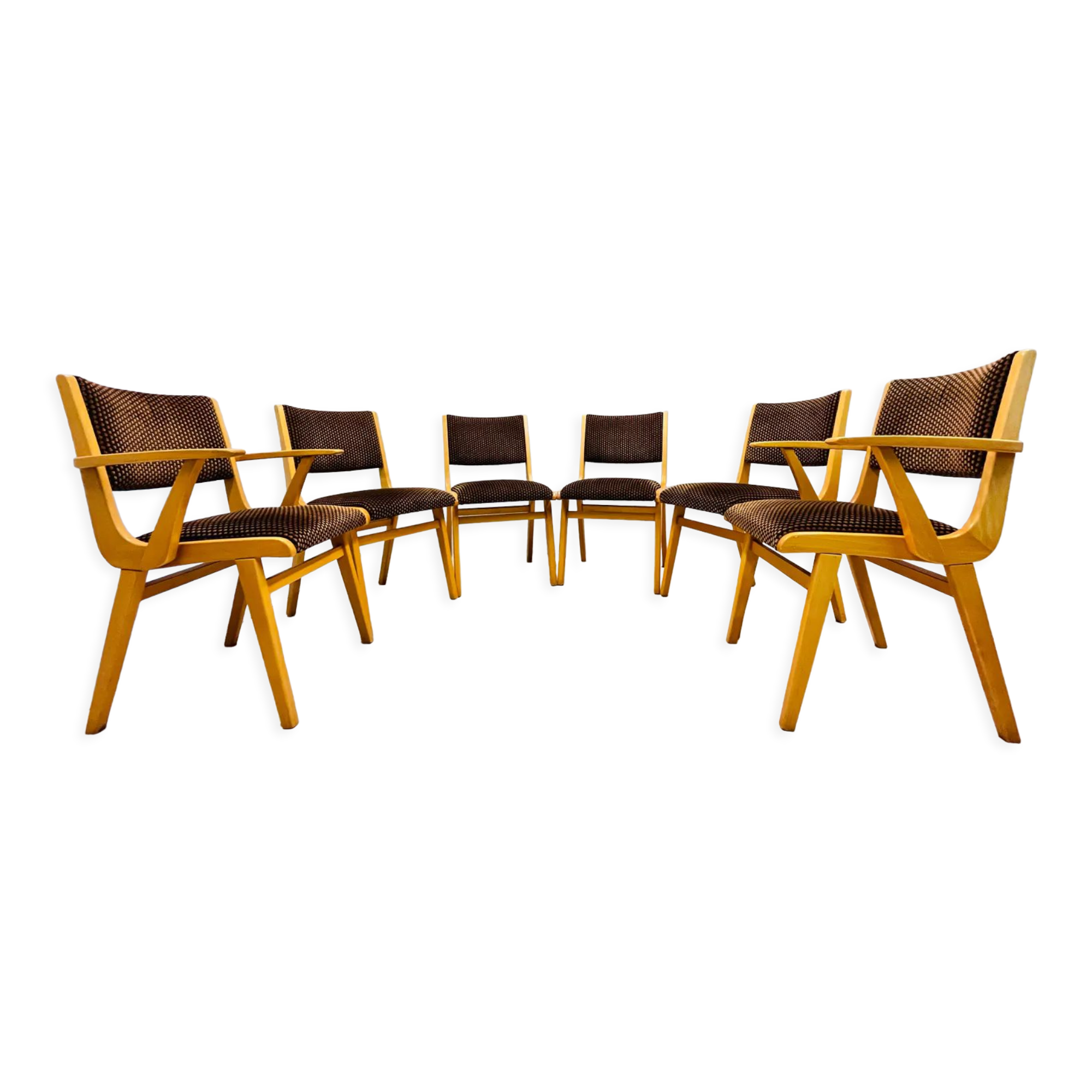 Ensemble de six chaises