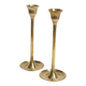Duo de bougeoirs en laiton