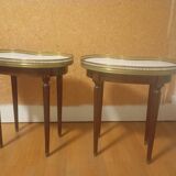 Louis XVI style kidney-shaped bouillotte coffee tables