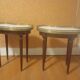 Tables basses bouillotte rognon de style Louis XVI