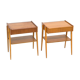 Set of 2 Scandinavian teak bedside tables, Carlström, Sweden, 1960