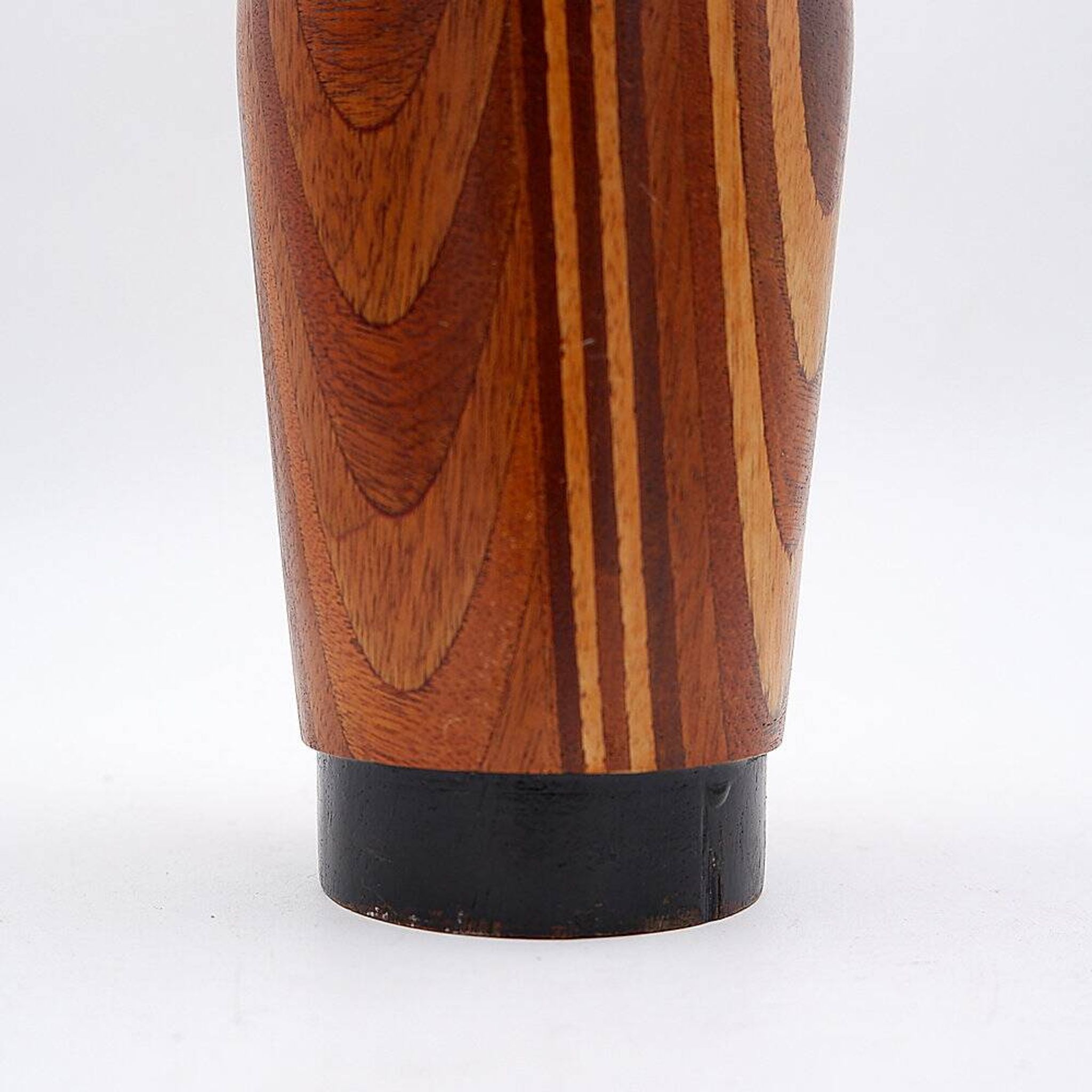 Mid-century Scandinavian wooden vase - 1960s - H:36cm