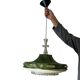 Vintage green UFO-shaped pendant light