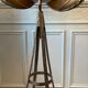Atypical industrial furniture riveted sphere