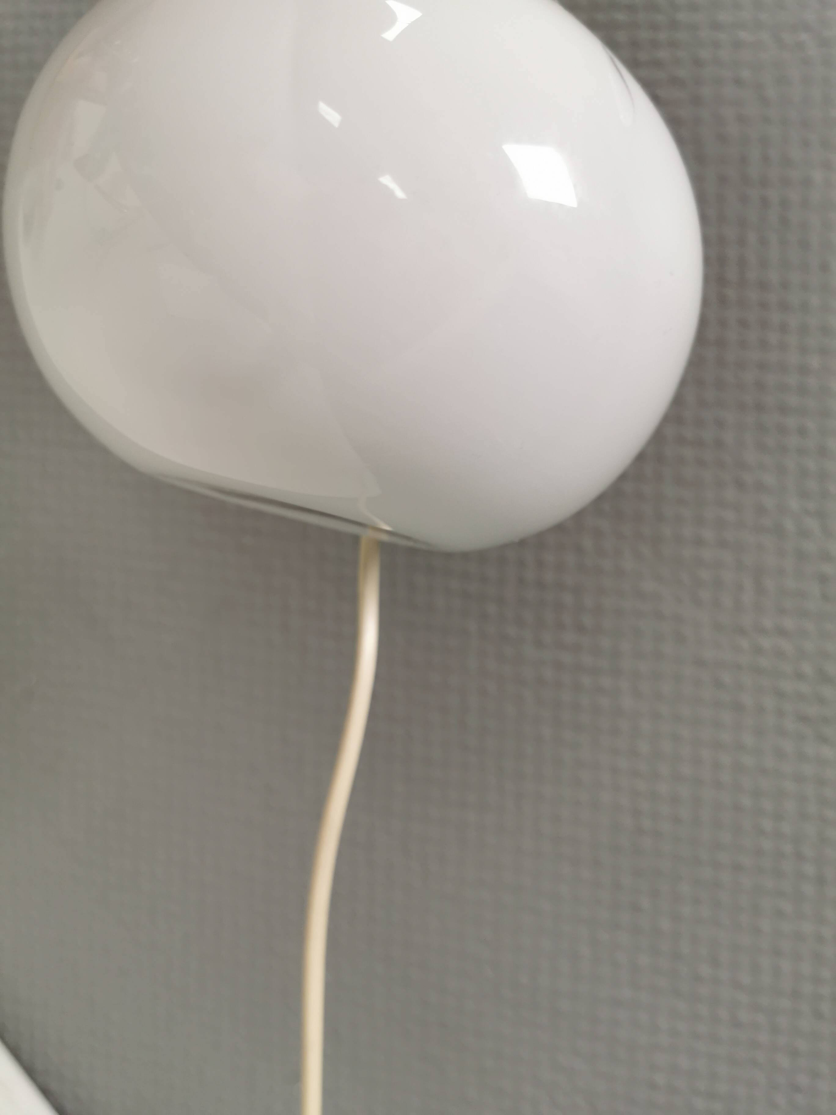 Rare Helios table lamp from Holmegaard, designed by Arne Branzell in 1984.