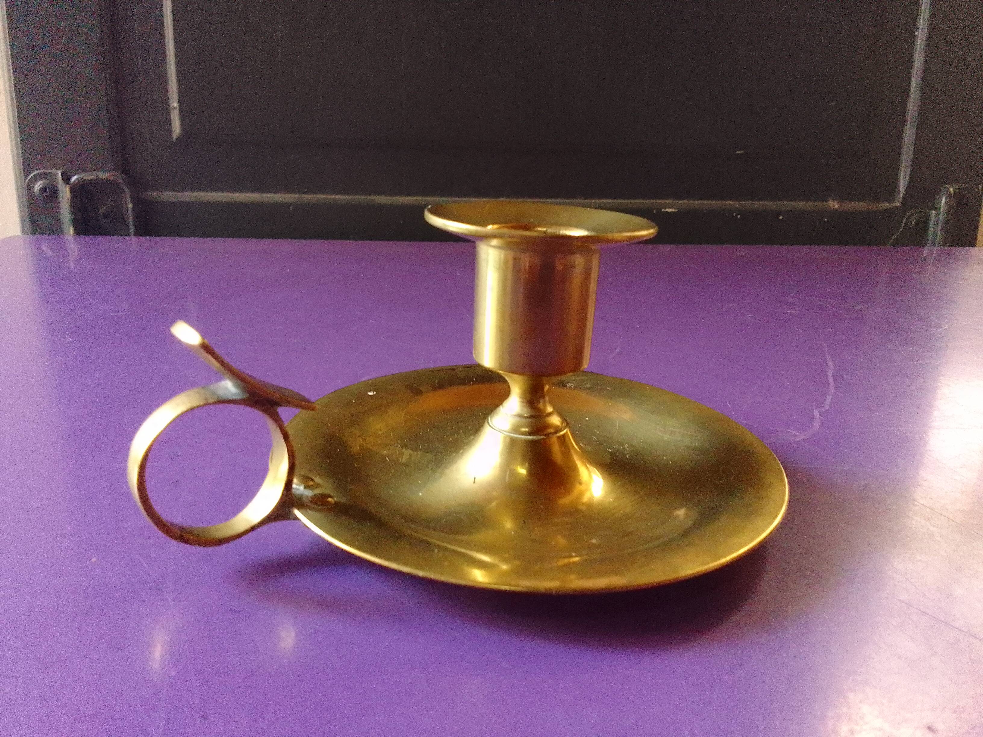 Brass candle holder