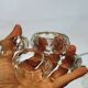 4 Ronds De Serviette En Cristal