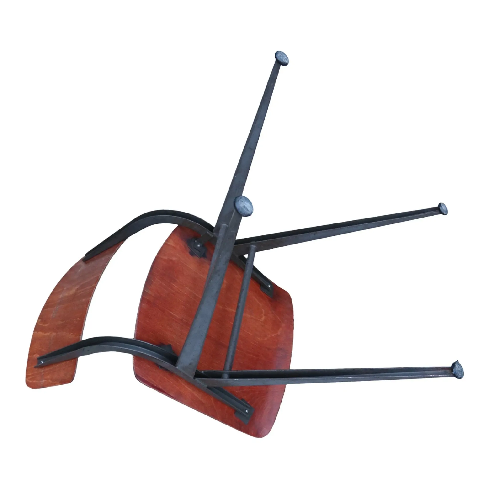 Vintage Presikhaaf chair – Pagholz and compass legs, 1960s