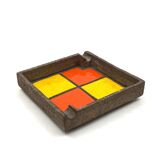 Mid-century space age ceramic ashtray, Aldo Londi Bitossi Italy 1970s