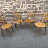 4 vintage bistro chairs