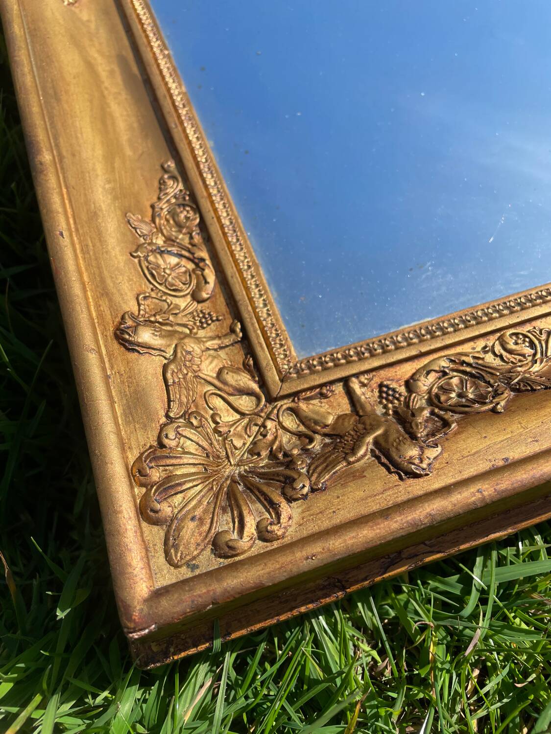 Miroir doré époque empire