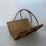 Rattan log basket
