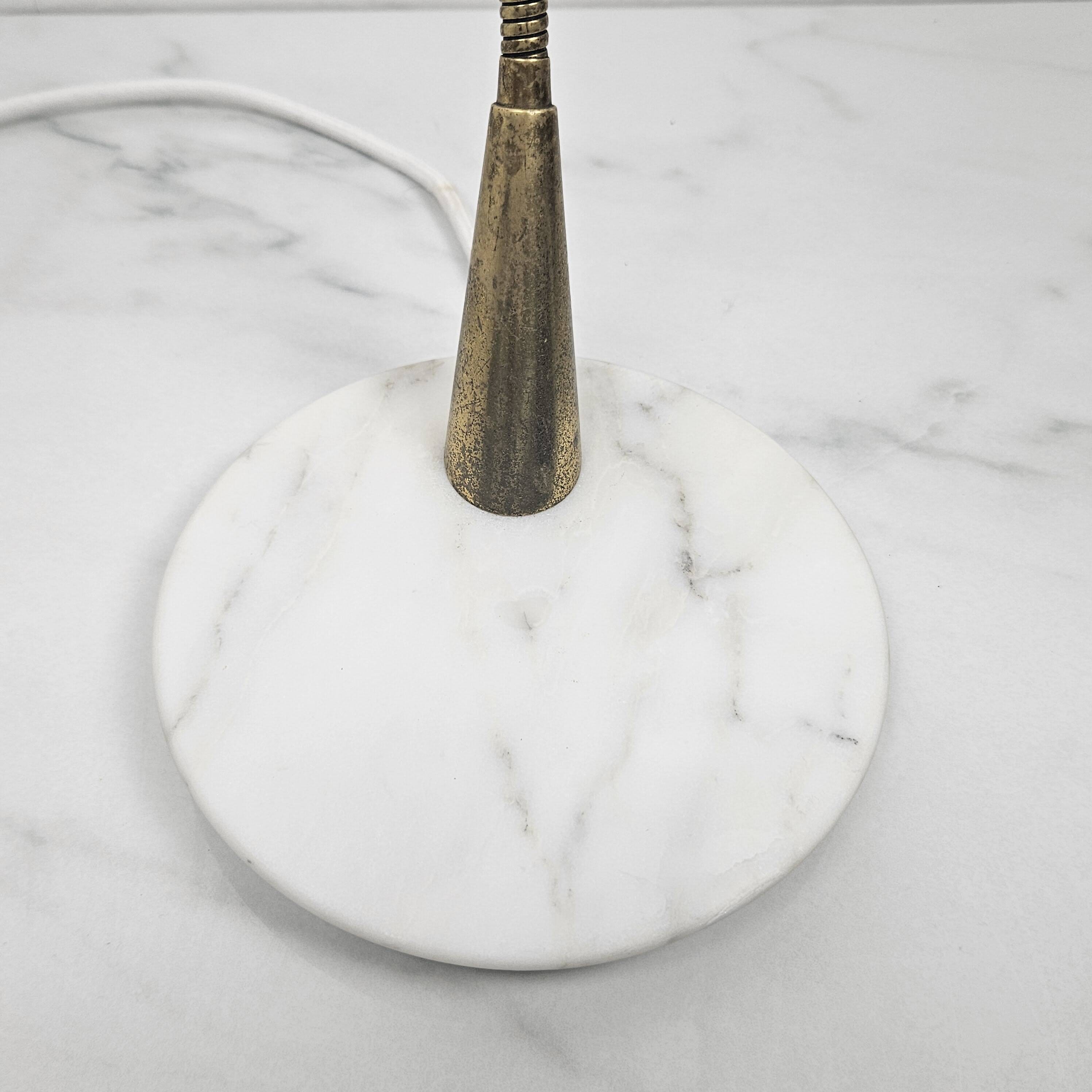 Table Lamp With Marble Foot by Oscar Torlasco, Italy 1955