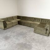 Large U shape modular sofa, 1970s