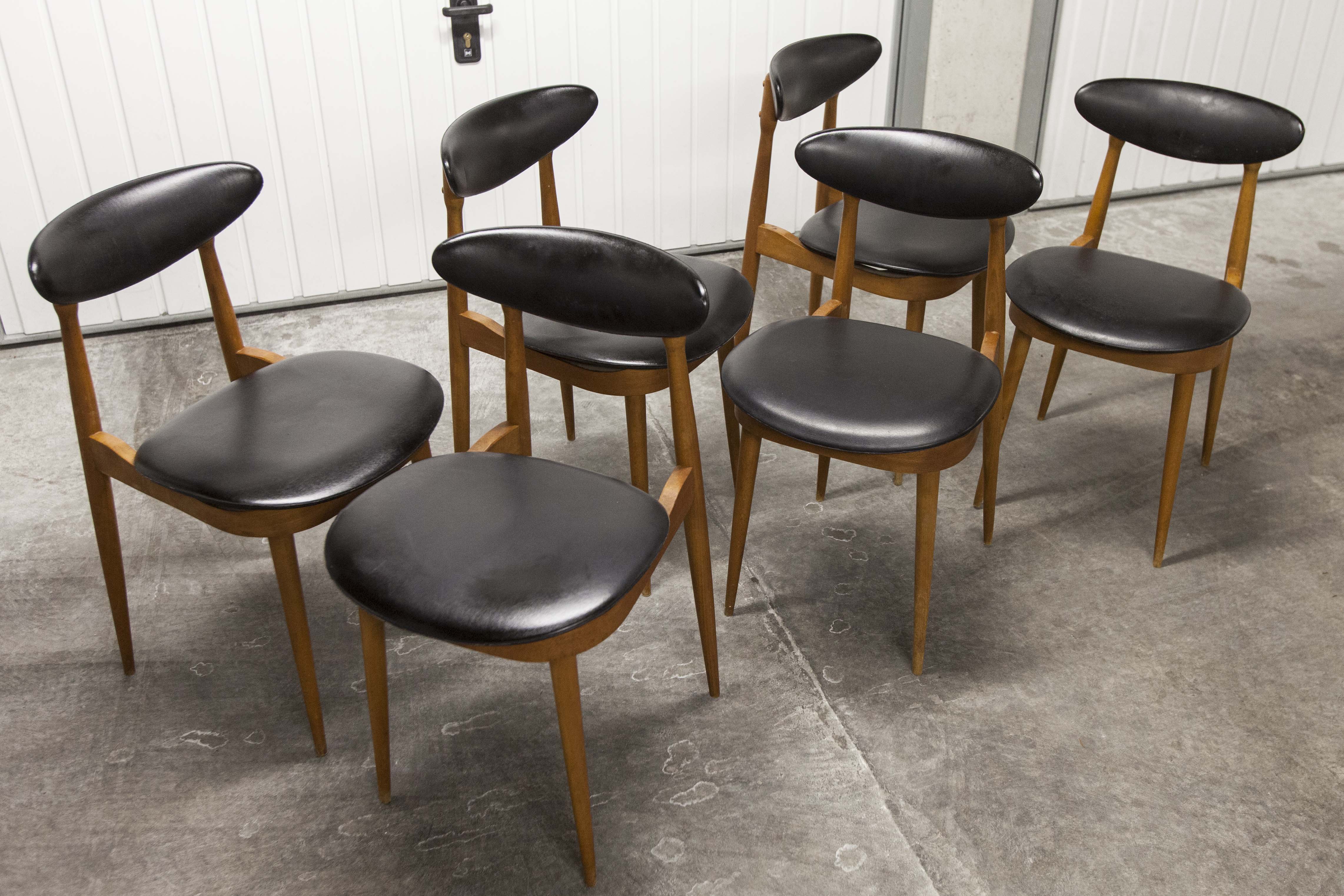 6 chairs Baumann Unicorn