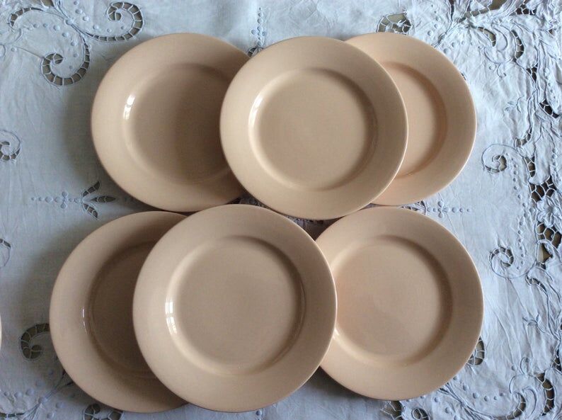 6 Assiettes anciennes Digoin Sarreguemines annees 1940