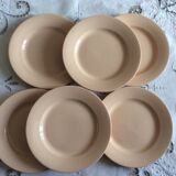6 Ancient plates Digoin Sarreguemines years 1940