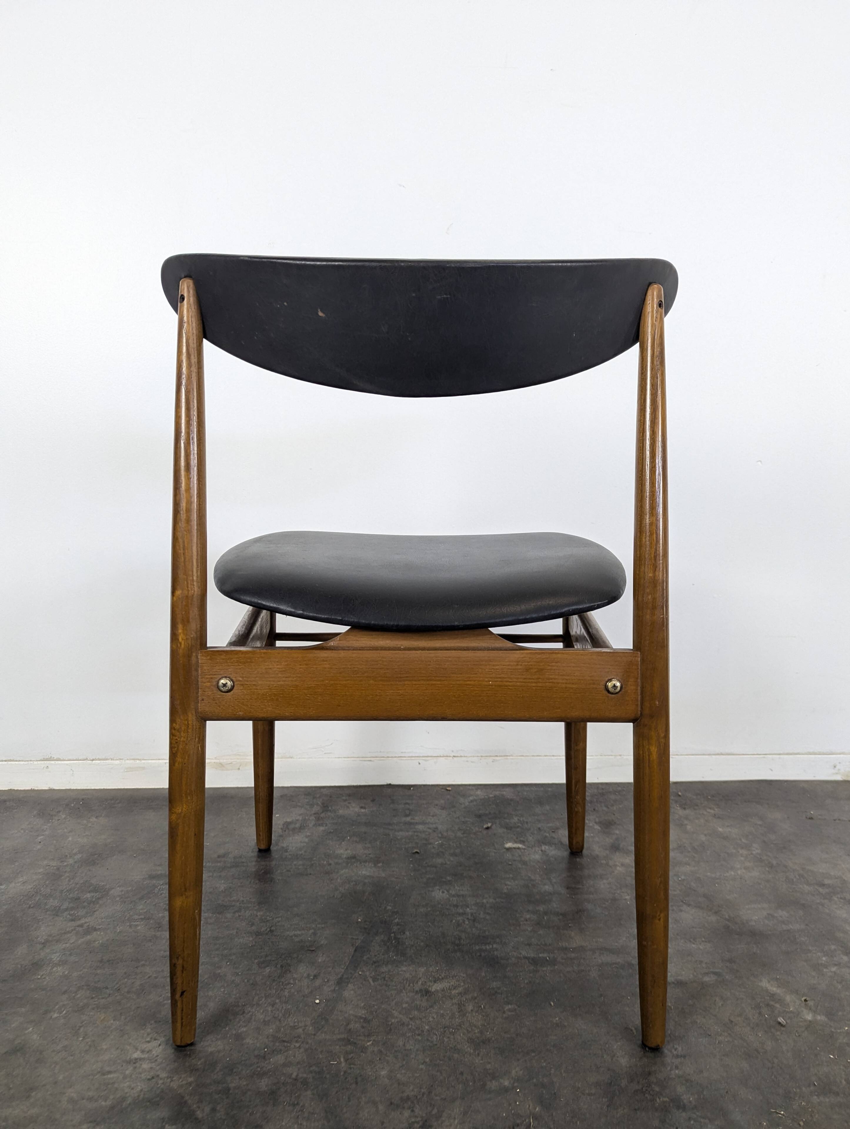 Set of 6 Scandinavian teak chairs