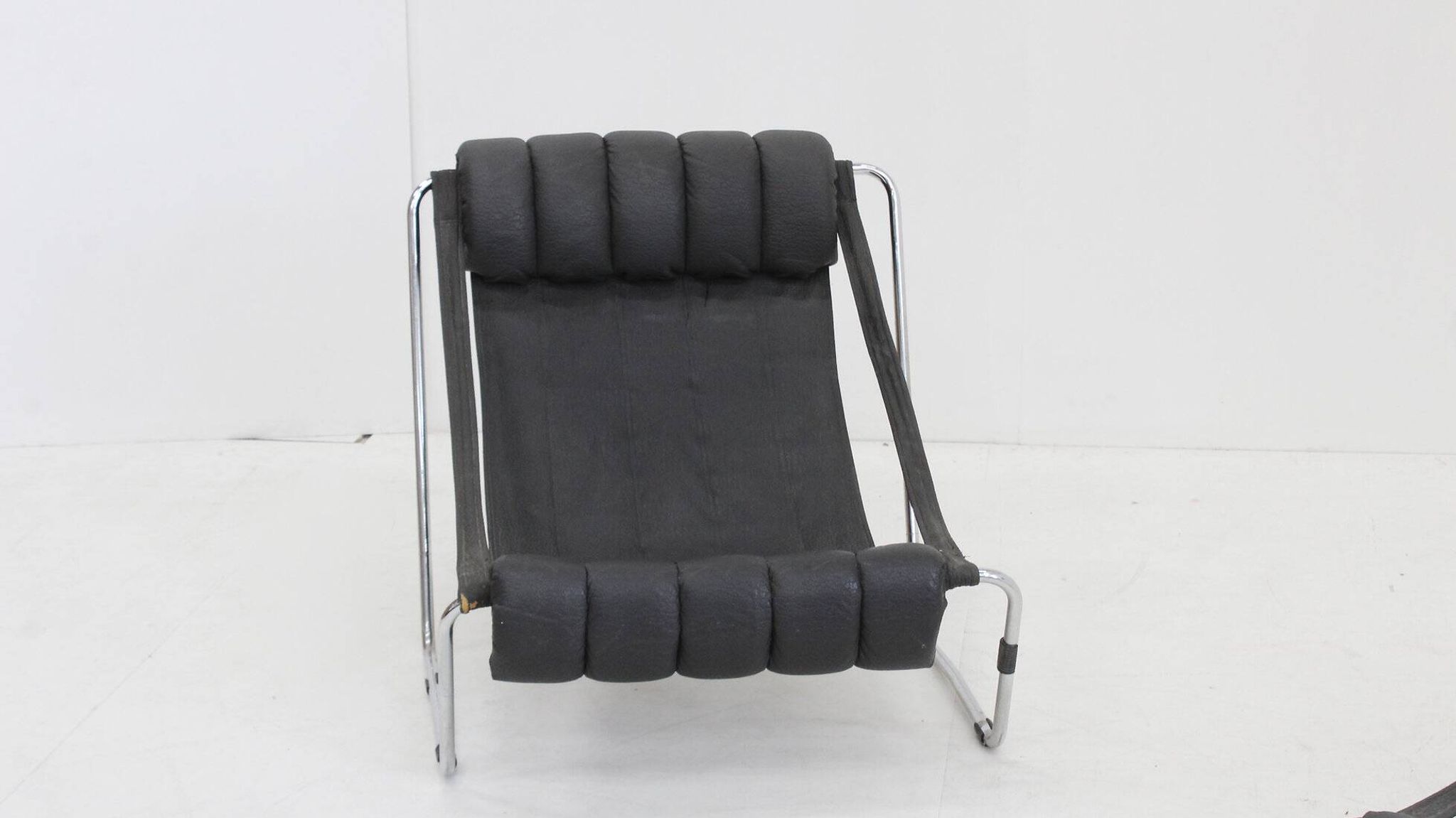 Vintage chrome lounge chairs by Corsini & Wiskemann for Cinova, 1970s set of 2